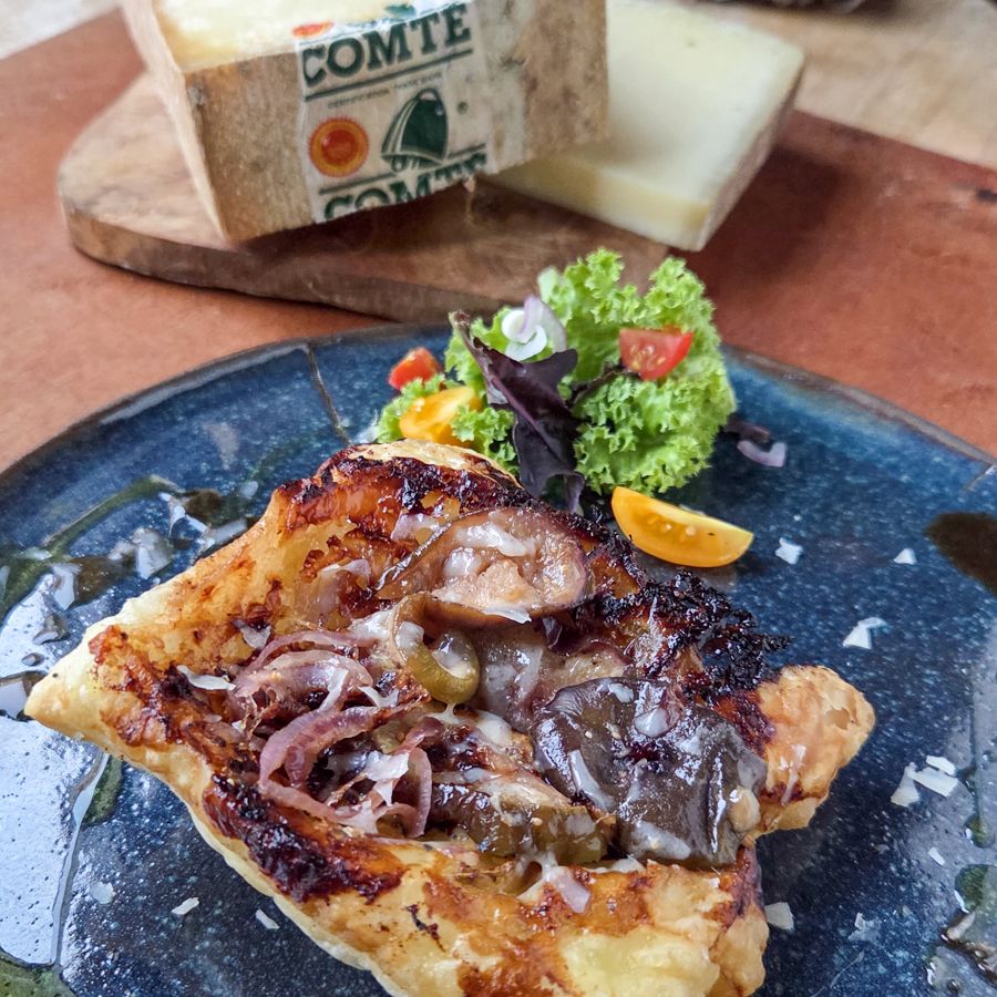 Tartelette croustillante aux figues et Comté