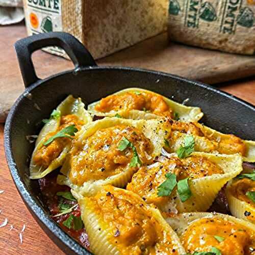 Conchiglioni à la courge et Comté