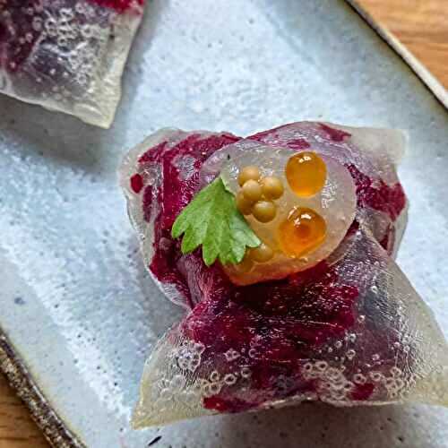 Crousti-riz au tartare de betterave