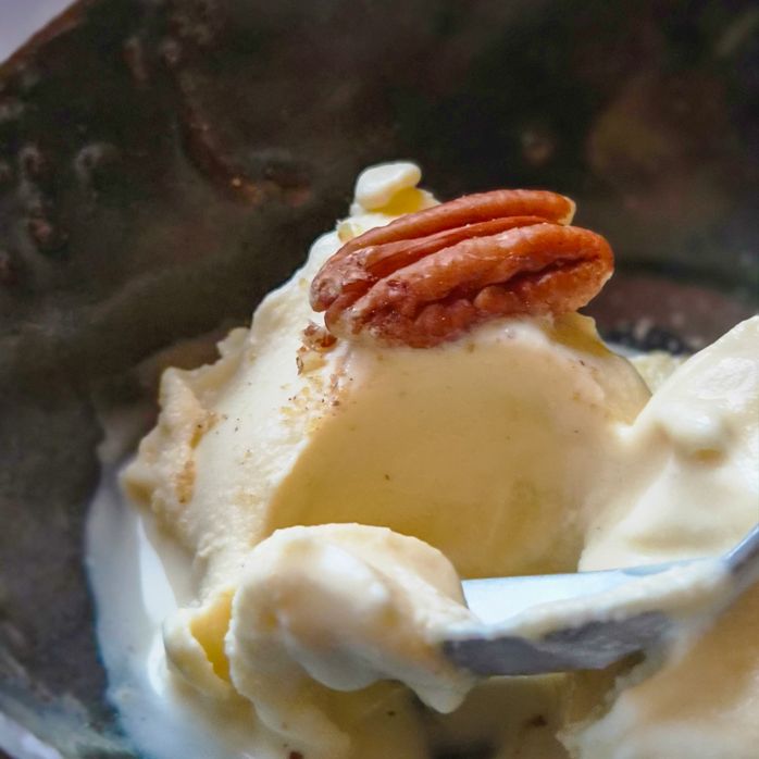 Glace à la feuille de pandan