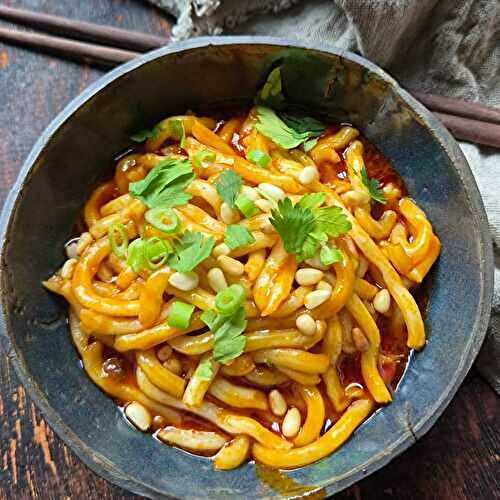 Nouilles soba au beurre et gochujang