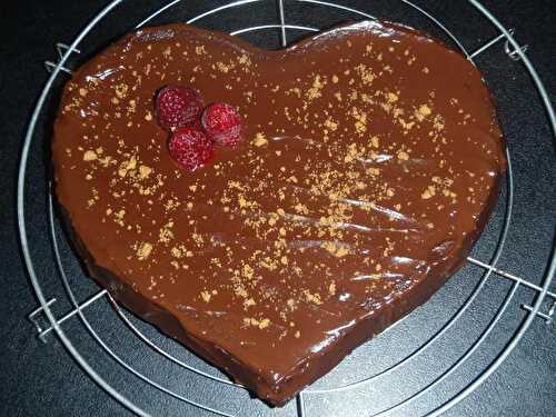Coeur fondant au chocolat noir - Cookcookies