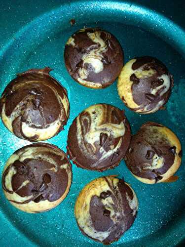 Muffins aux deux chocolats