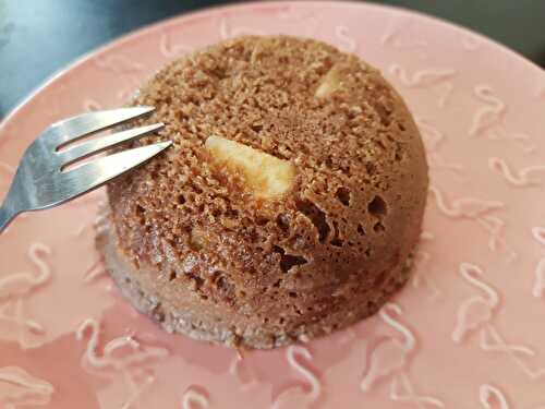Petit bowlcake choco pomme 1sp - Cookcookies