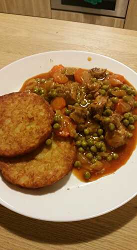 Agneau aux légumes de printemps