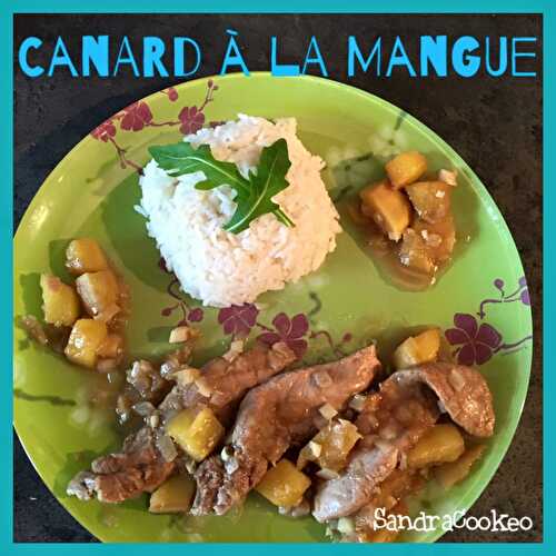 Aiguillettes de canard à la mangue