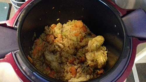 Ailes de poulet riz et légumes