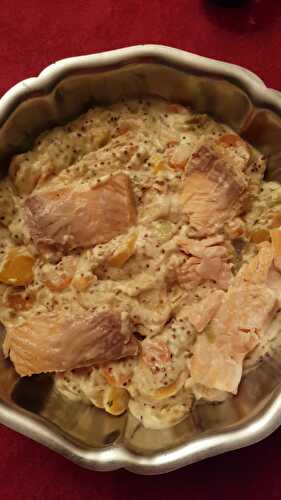 Blanquette de saumon poireaux et carottes
