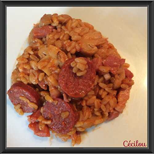 Blé au chorizo à ma façon