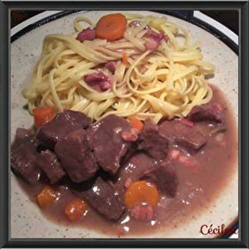 Boeuf bourguignon à l’ancienne