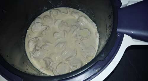 Boudin blanc moutarde champignons
