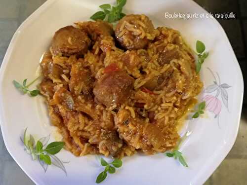 Boulettes au riz et à la ratatouille