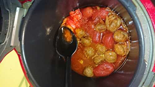 Boulettes de bœufs paprika tomates