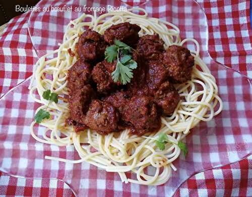 Boulettes de viande au bœuf et au fromage Ricotta