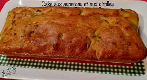 Cake aux asperges et aux girolles