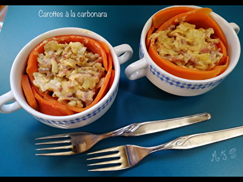 Carottes à la carbonara