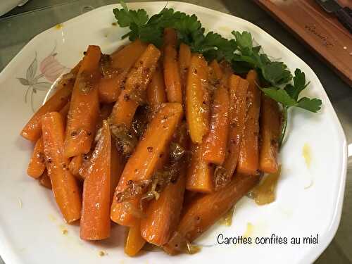 Carottes confites au miel (jdf)