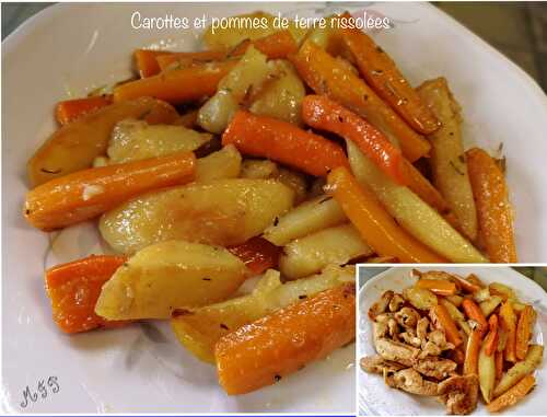 Carottes et pommes de terre rissolées aux herbes de Provence