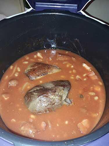 Cassoulet au magret de canard confit