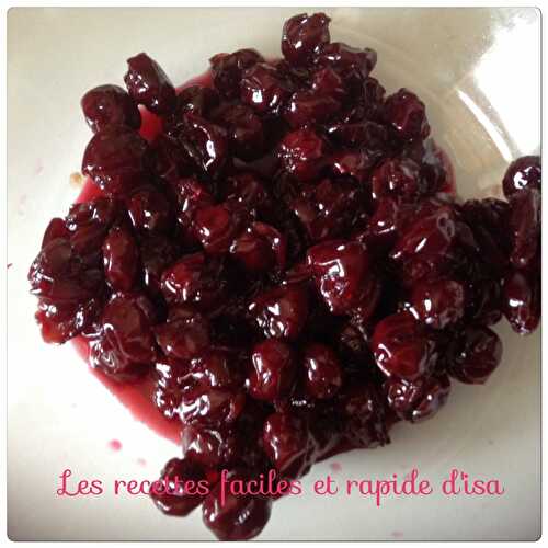 Cerises au sirop