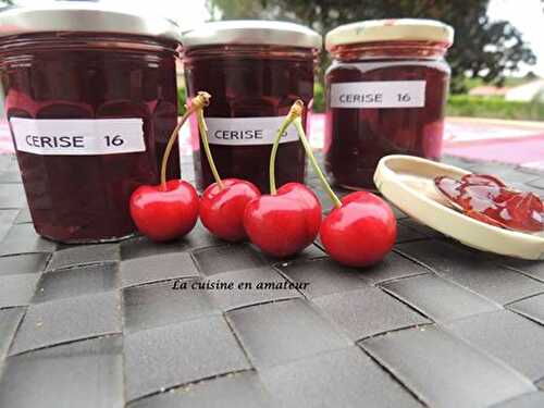 Confiture cerises et vanille dans le Cookéo