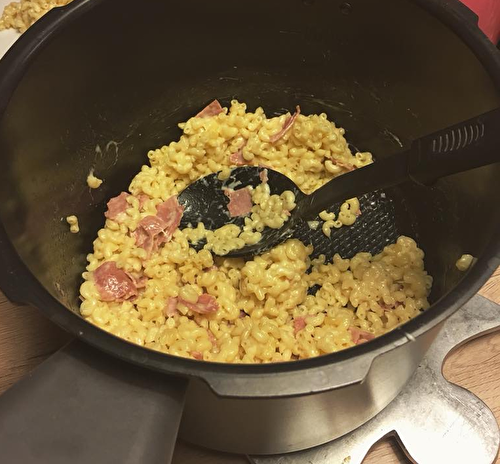 Coquillettes au Jambon façon risotto