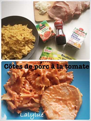 Cotes de porc à la tomate