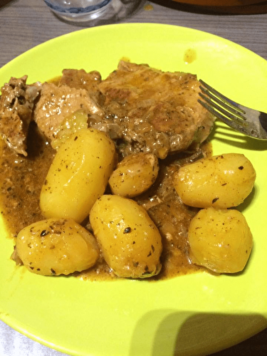 Côtes de porc et pommes de terre