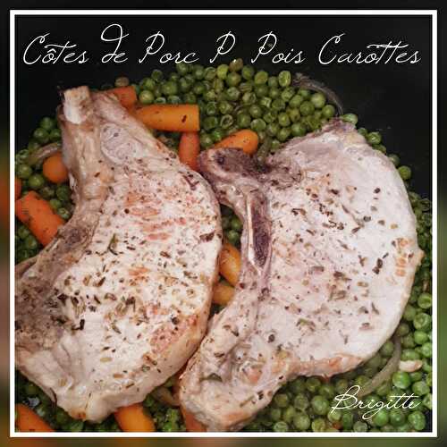 Cotes de porc p.pois carottes