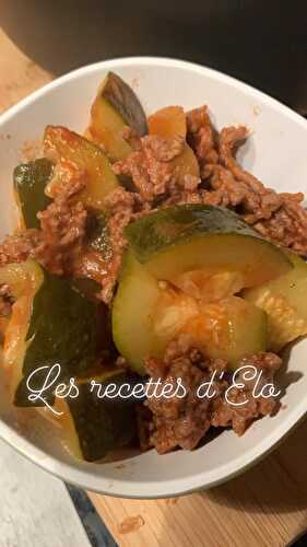 Courgette à la bolognaise