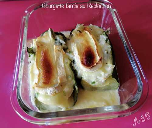 Courgette farcie au Reblochon