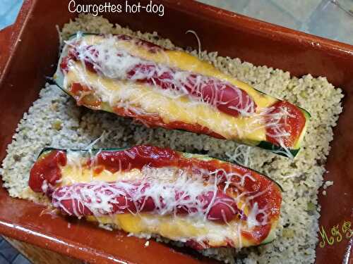 Courgette hot-dog