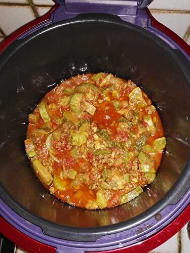 Courgettes bolognaises