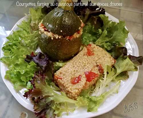 Courgettes farcies au couscous parfumé aux épices douces