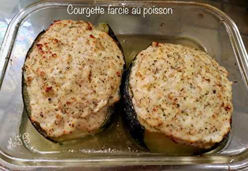 Courgettes farcies au poisson