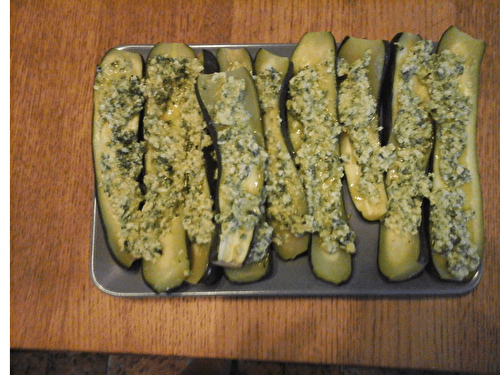 Courgettes mimosa