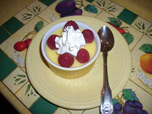 Crème dessert à l’eau de coco fraîche et polenta