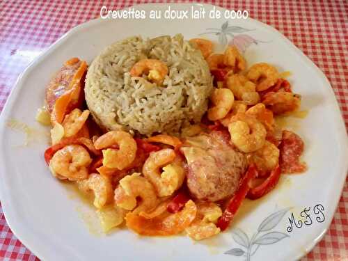 Crevettes au doux lait de coco