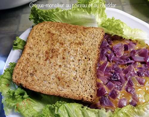 Croque-Monsieur au poireau et au cheddar, à terminer au cake-Factory ou au four