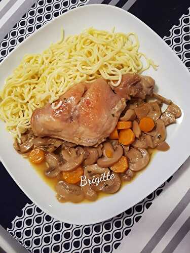 Cuisses de lapin aux champignons