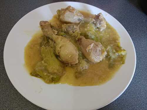 Cuisses de poulet aux poireaux (recette légère)