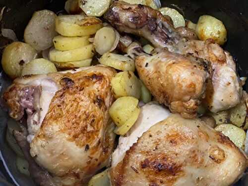 Cuisses de poulet/pommes de terre