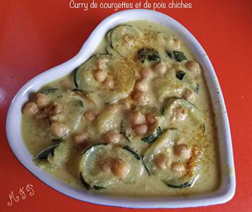 Curry de courgettes et pois chiches