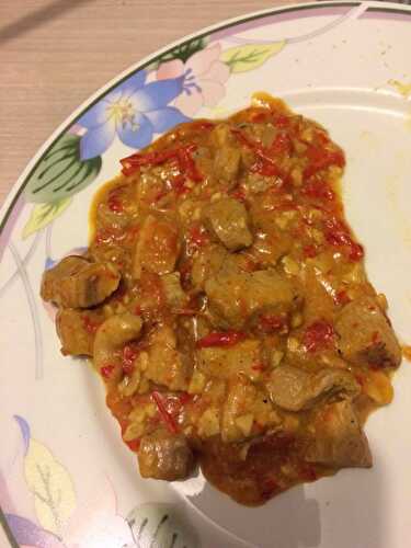 Curry de filet mignon à la créole