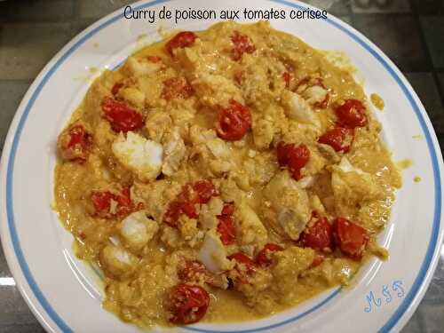 Curry de poisson aux tomates cerises