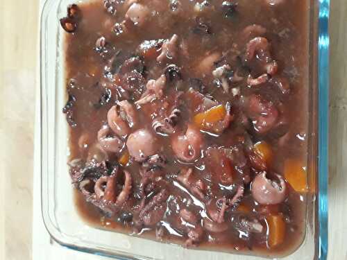 Daube de Petits poulpes et supions