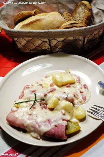 Endives au jambon et au vin blanc