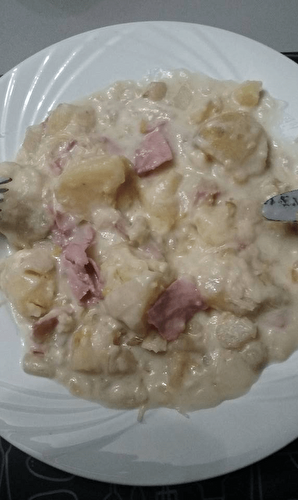 Endives au jambon et pommes de terre