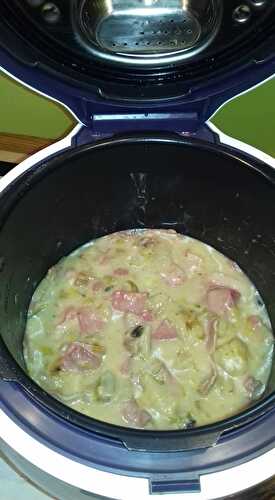 Endives et champignons au jambon et boursin cuisine