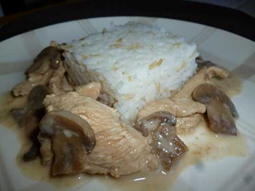 Escalopes aux champignons et à la crème